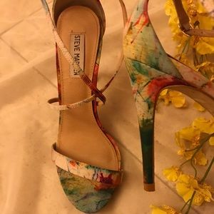 Steve Madden multi colored heels